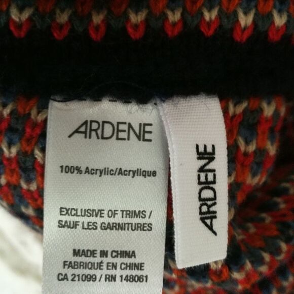 ARDENE Multicolored Colors Stripes Chunky Knit 2 Infinity Scarves NWT - Picture 9 of 11